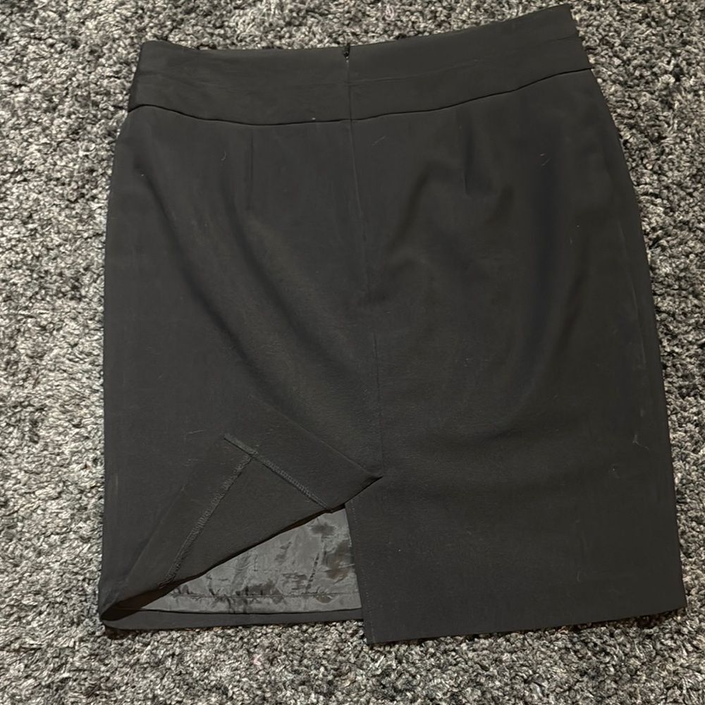 Classic Black Women's GEORGE Pencil Skirt with Back Split Size 8 - Picture 5 of 9